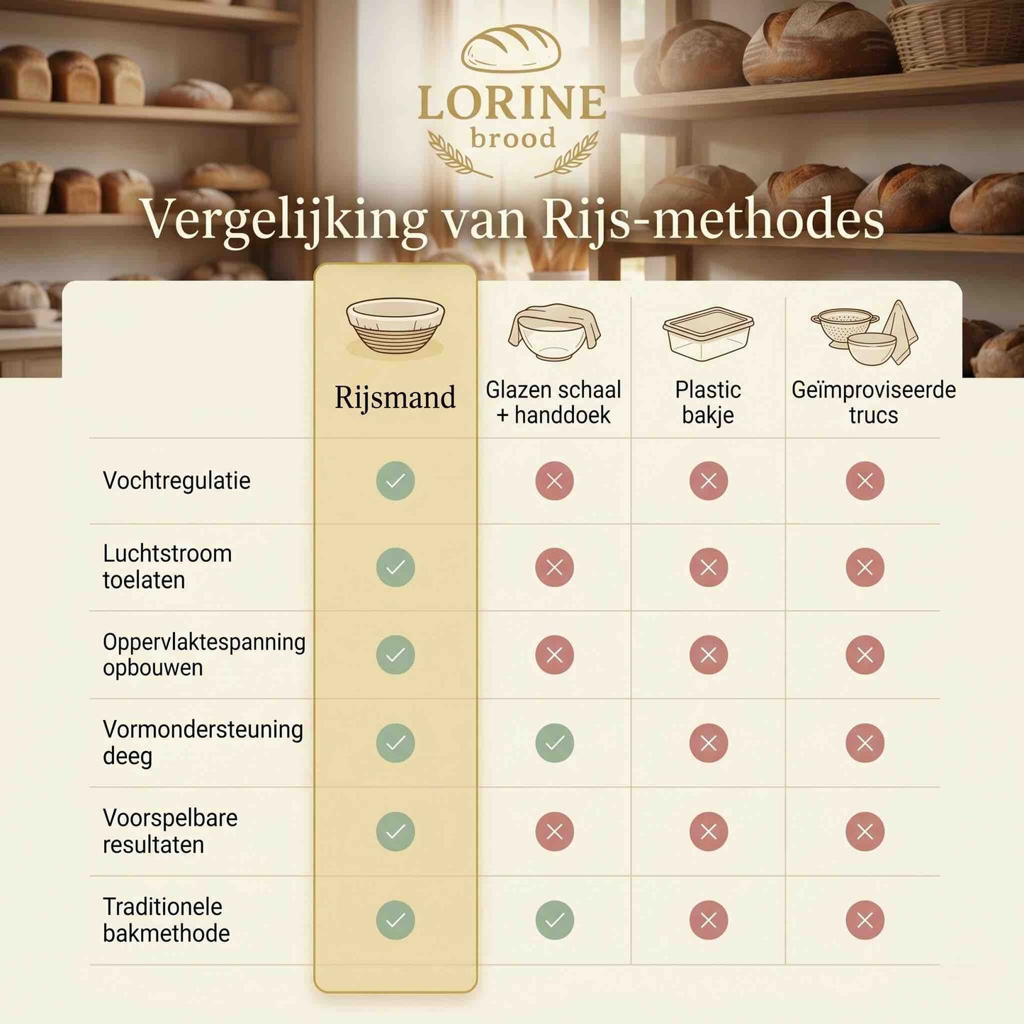 Lorine's Premium Rijsmand