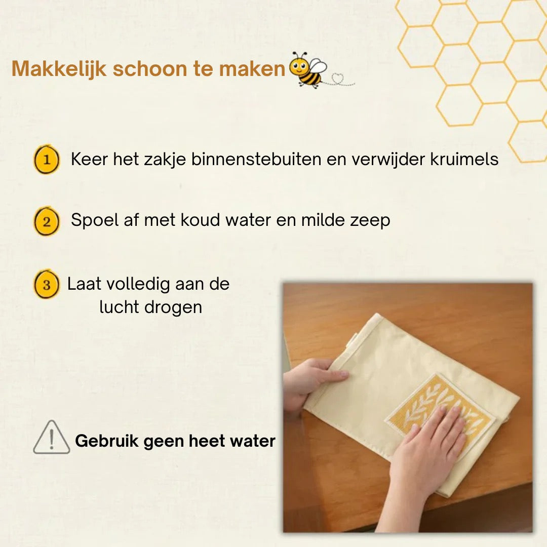 Lorine's Bijenwas Broodzakken