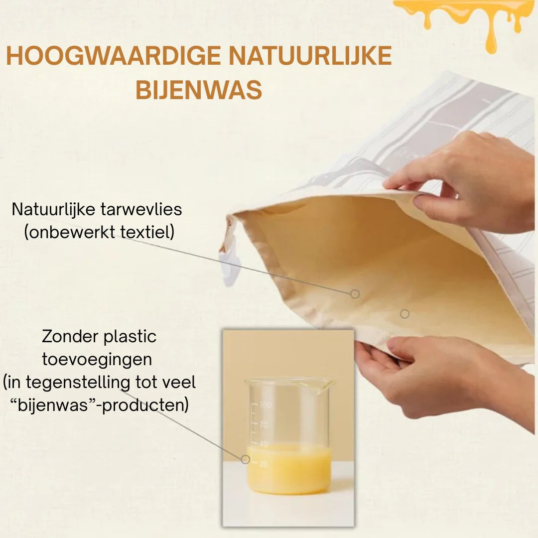 Lorine's Bijenwas Broodzakken