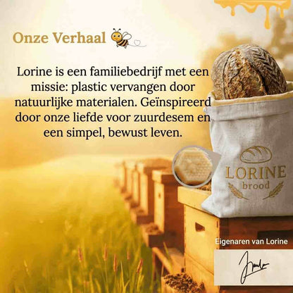 Lorine's Bijenwas Broodzakken