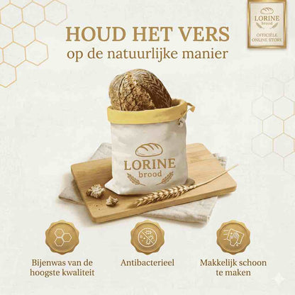 Lorine's Bijenwas Broodzakken